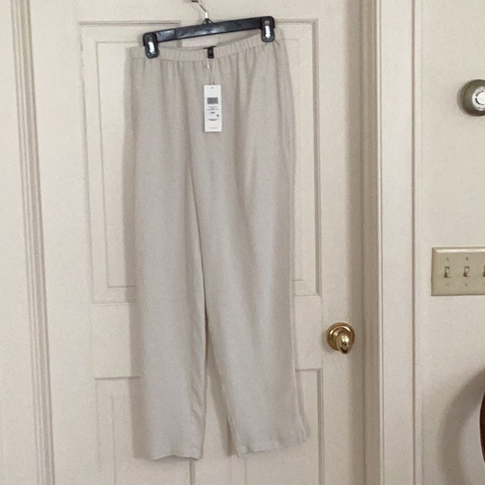 Eileen Fisher System Silk Georgette Slouchy Pant